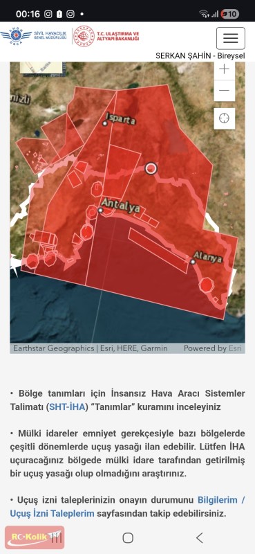 Antalya için uçuş alanları